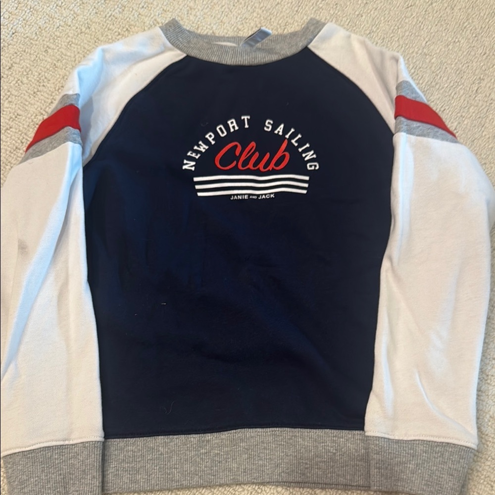 5 items listed for the price! Janie and Jack Blue and Gray Crewneck Sweater